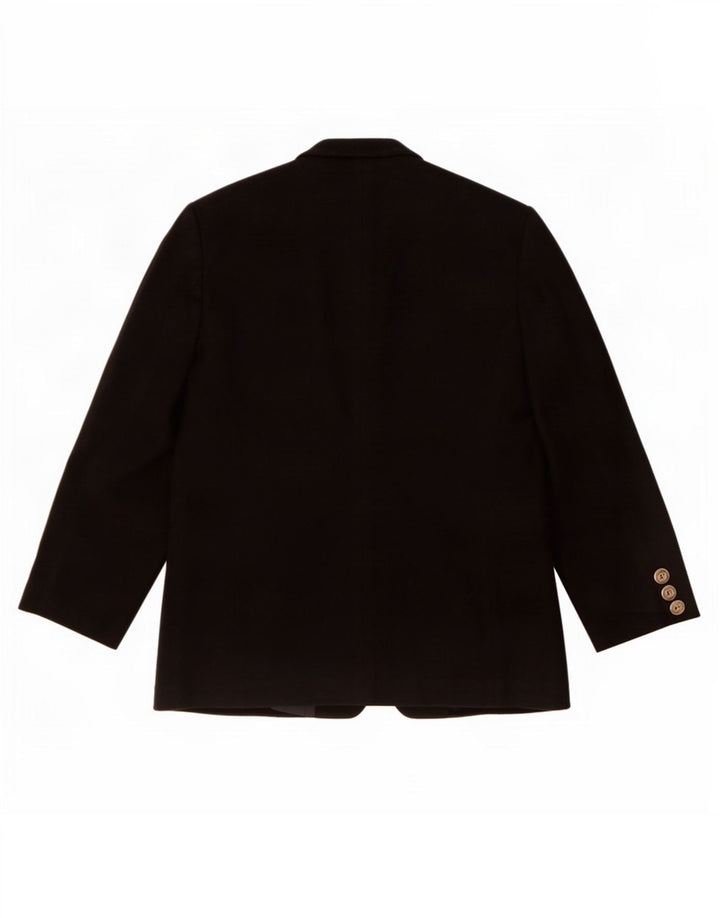 Burberrys Womens 3 Button Blazer Jacket UK 14 Medium Black