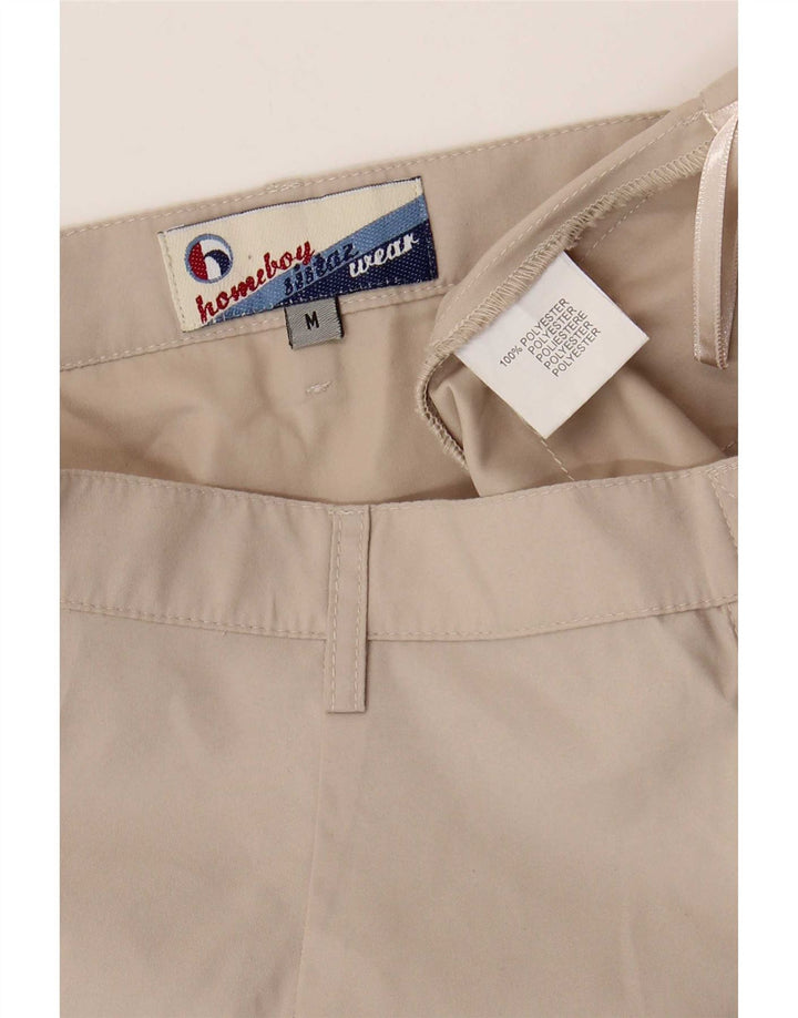 Vintage Womens Mini Skirt Medium W28  Beige Polyester