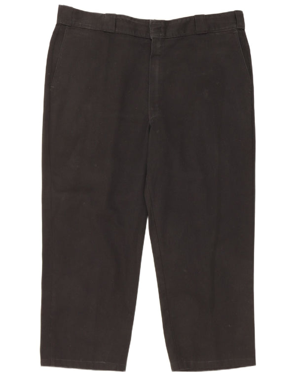 Dickies Mens Cropped Trousers W42 L25 Black Polyester