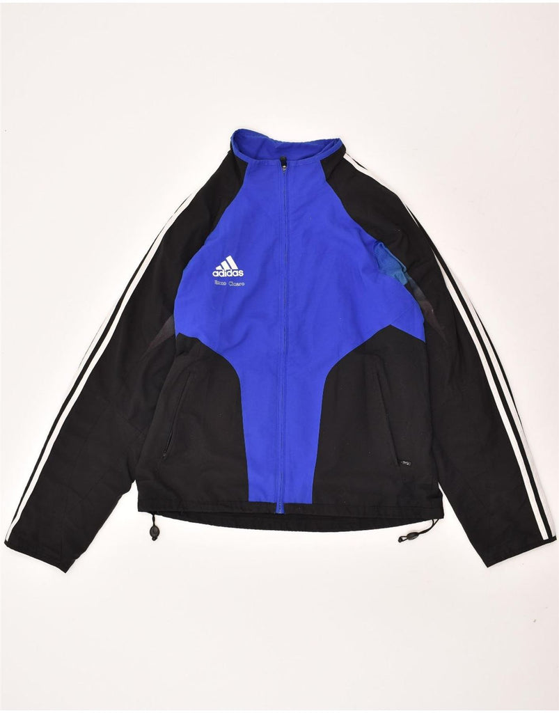 ADIDAS Mens Graphic Tracksuit Top Jacket UK 40/42 Medium Blue Colourblock Vintage Adidas and Second-Hand Adidas from Messina Hembry 