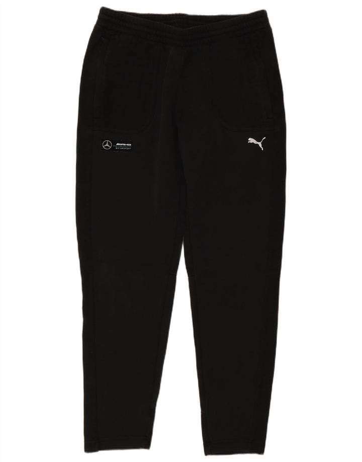 Puma Mens Tracksuit Trousers Medium  Black Cotton