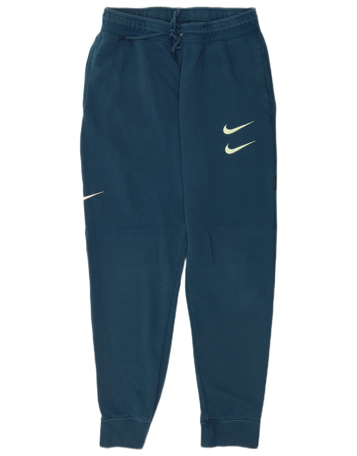 Nike Mens Beaverton Graphic Tracksuit Trousers Joggers Medium Navy Blue