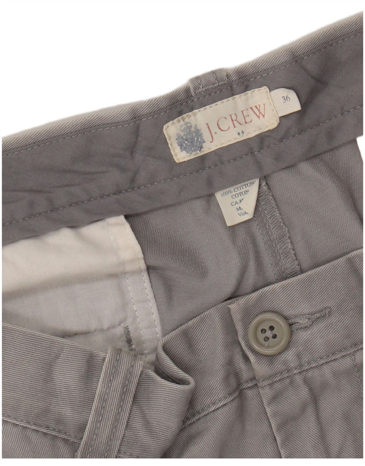 J. CREW Mens Chino Shorts W36 Large Grey Cotton