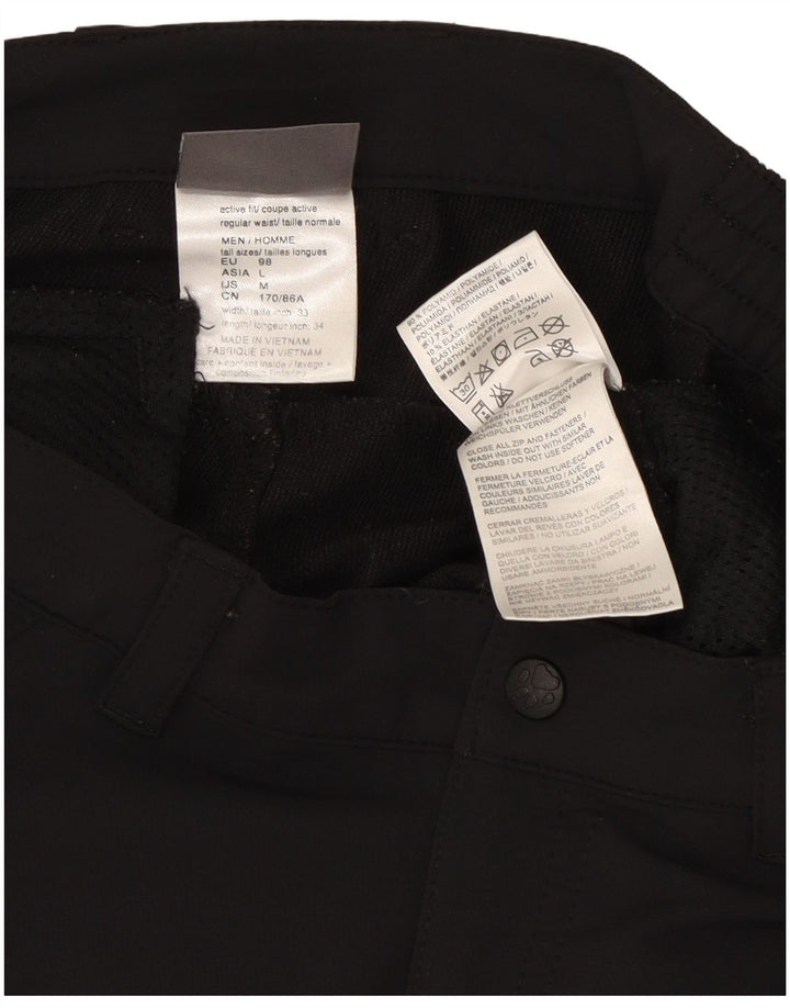 Jack Wolfskin Womens Straight Cargo Trousers Medium W30 L33 Black Polyester