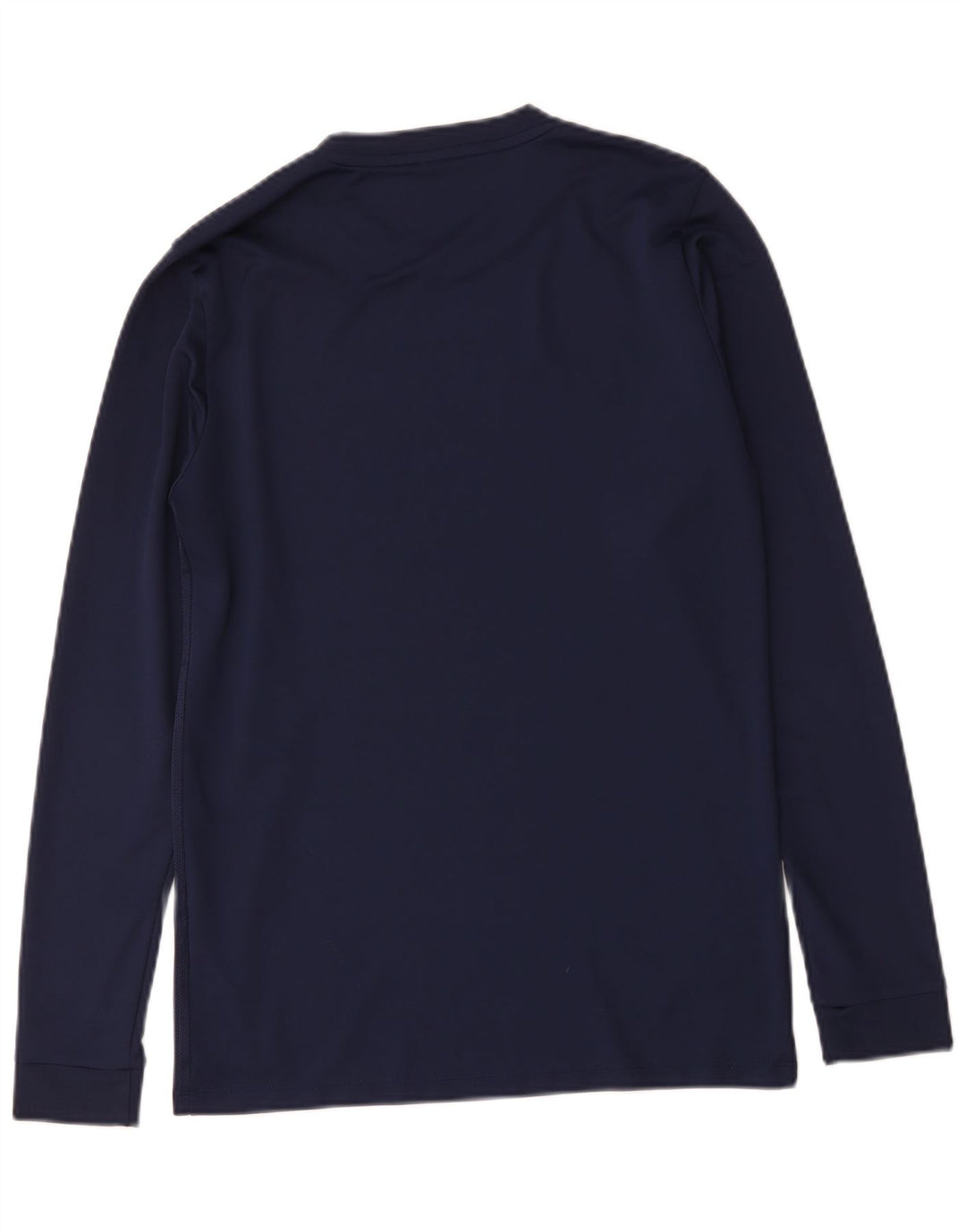 Nike Mens Dri Fit Top Long Sleeve Medium Navy Blue Polyester