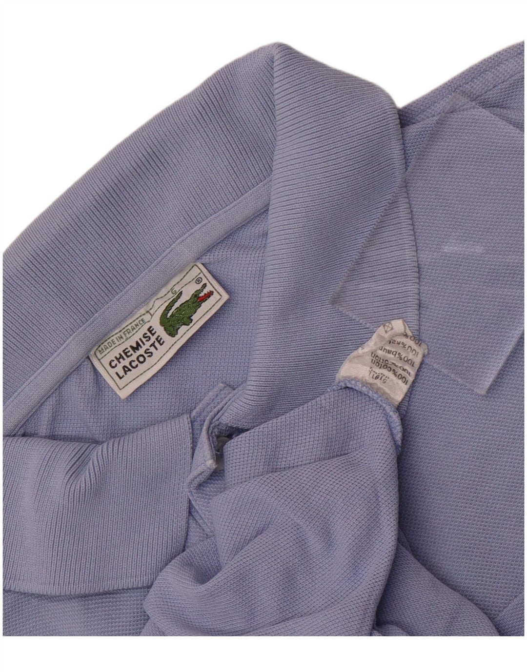 Lacoste Mens Polo Shirt Size 6 XL Blue Cotton