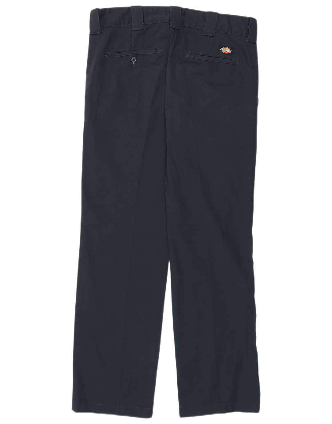 Dickies Mens Slim Fit Straight Chino Trousers W32 L32 Navy Blue Polyester