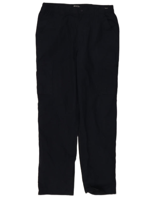 Mountain Warehouse Mens Straight Cargo Trousers W30 L32 Navy Blue Polyester