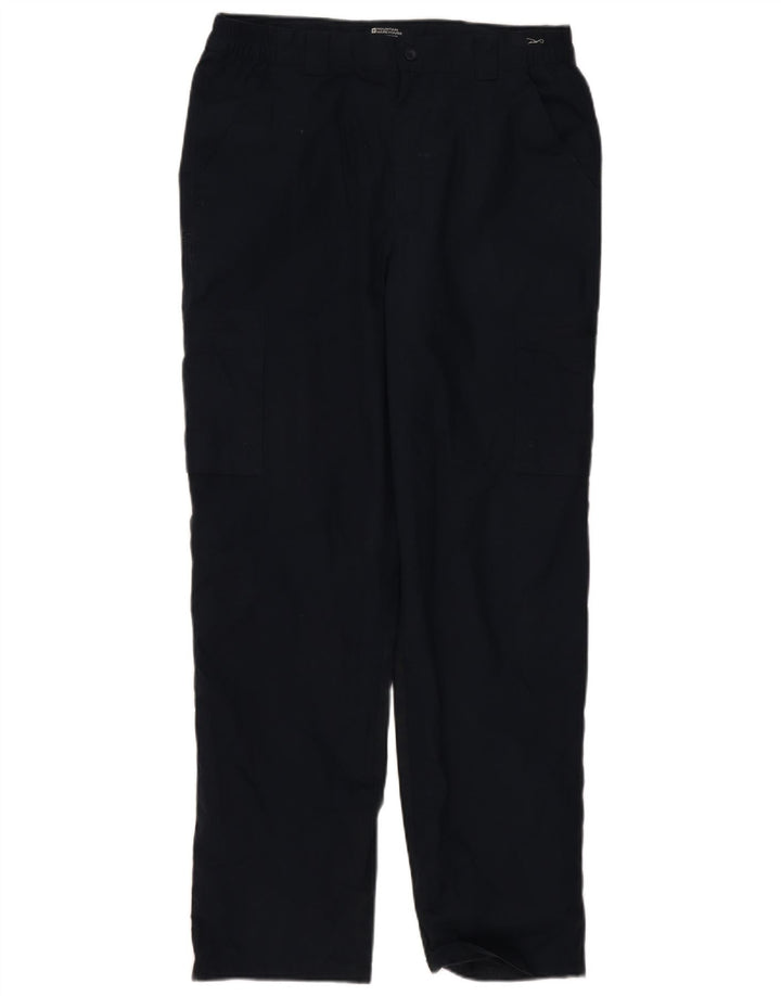 Mountain Warehouse Mens Straight Cargo Trousers W30 L32 Navy Blue Polyester
