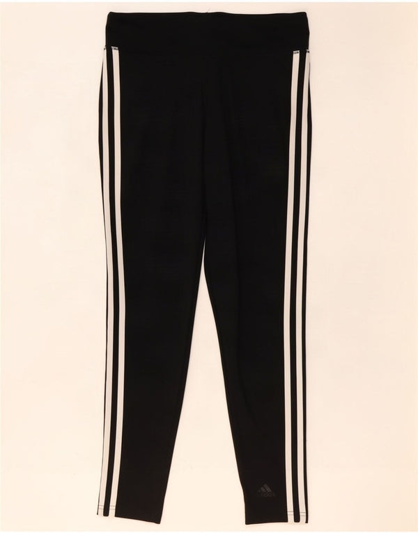 Adidas Womens Climalite Leggings UK 8/10 Small Black Polyester