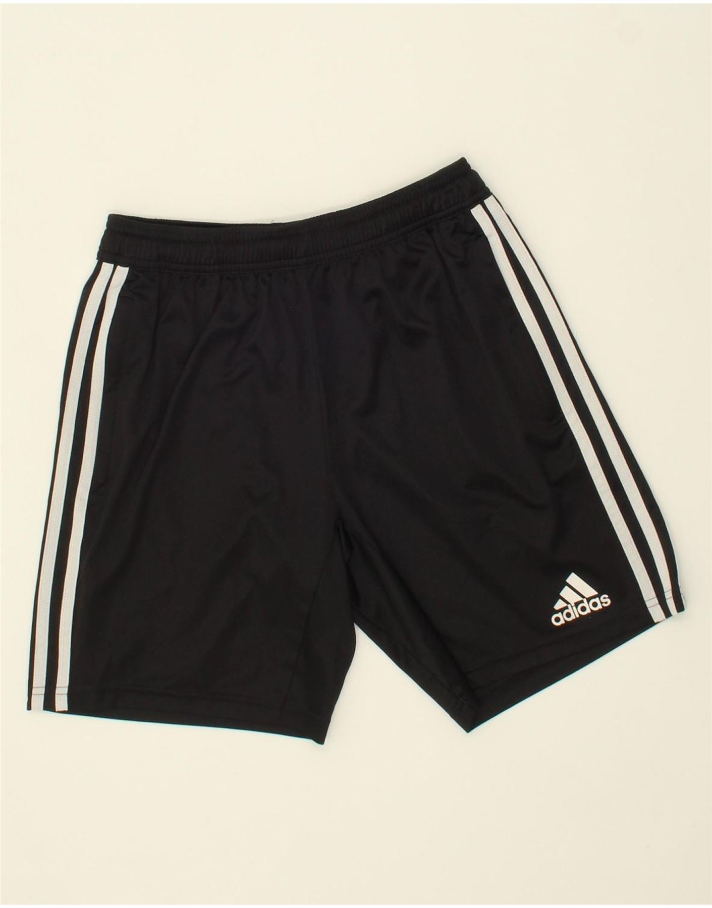 ADIDAS Boys Climacool Sport Shorts 13-14 Years Black Polyester