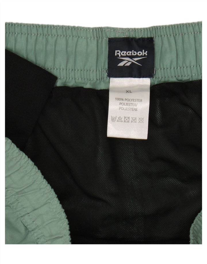 REEBOK Mens Sport Shorts XL Green Polyester