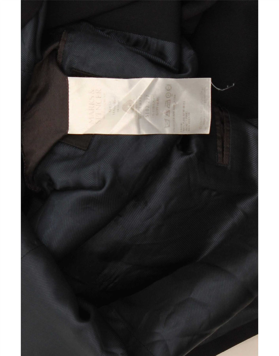 Marks & Spencer Mens Double Breasted Blazer Jacket UK 46 XL Navy Blue