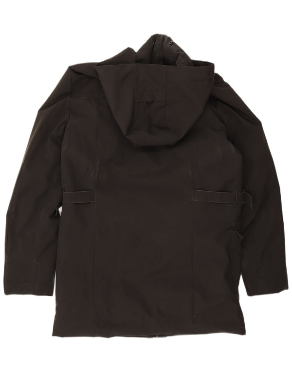 Canadiens Mens Hooded Padded Coat IT 46 Small Black Polyester