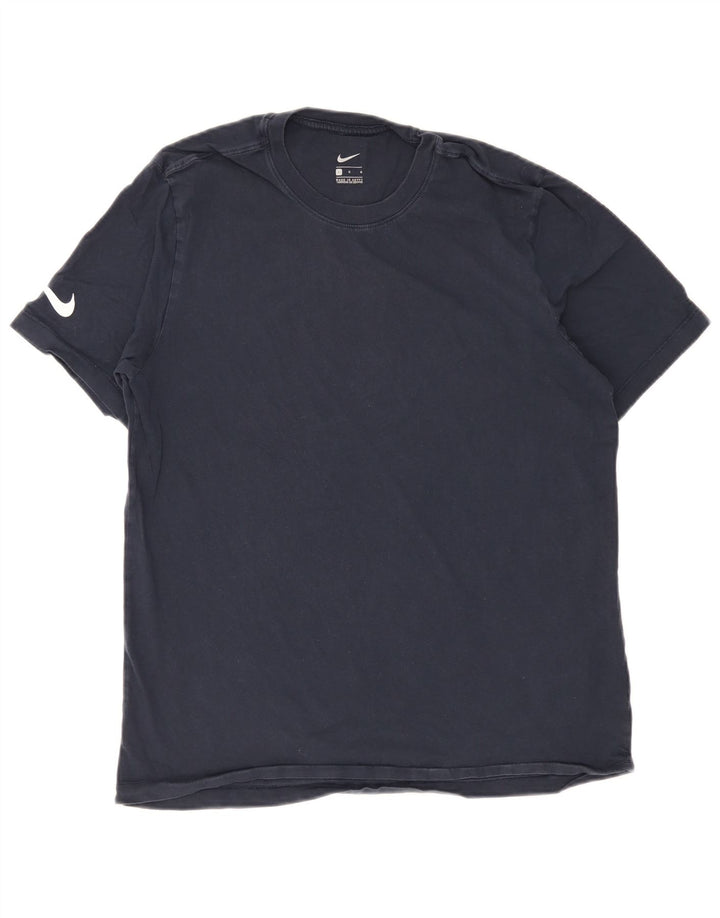 Nike Mens T-Shirt Top Large Navy Blue Cotton
