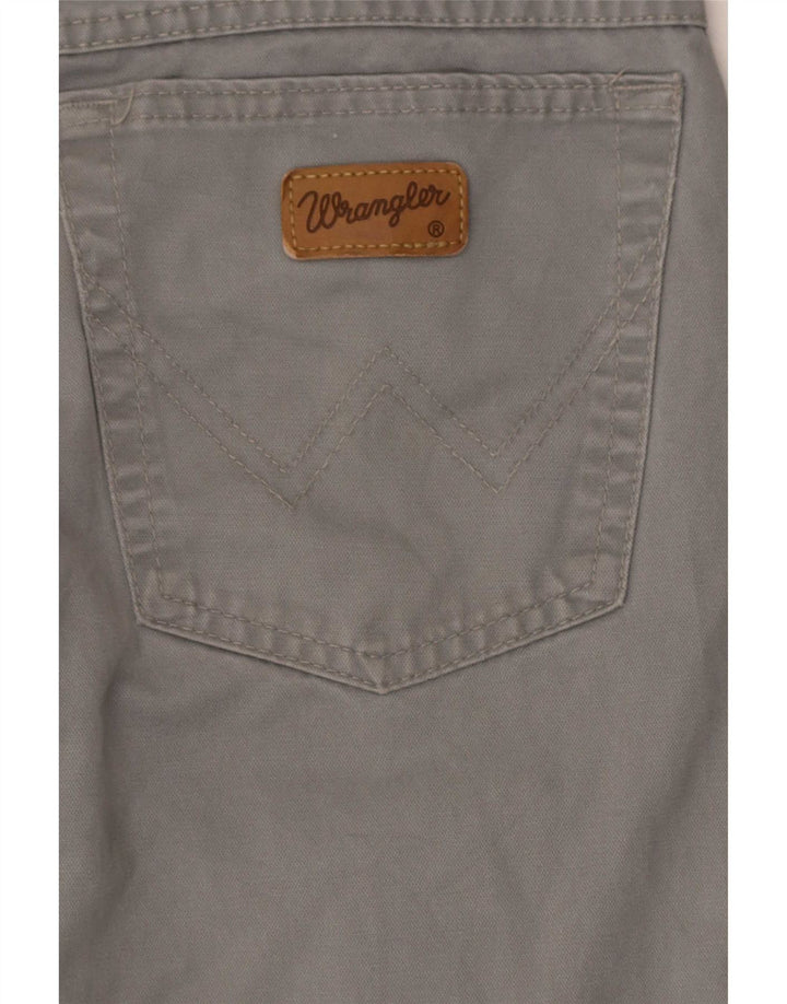 Wrangler Womens Straight Casual Trousers W32 L31 Grey Classic