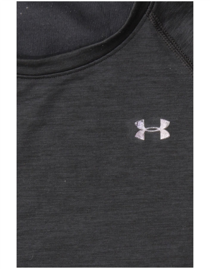 UNDER ARMOUR Womens Top Long Sleeve UK 12 Medium Black