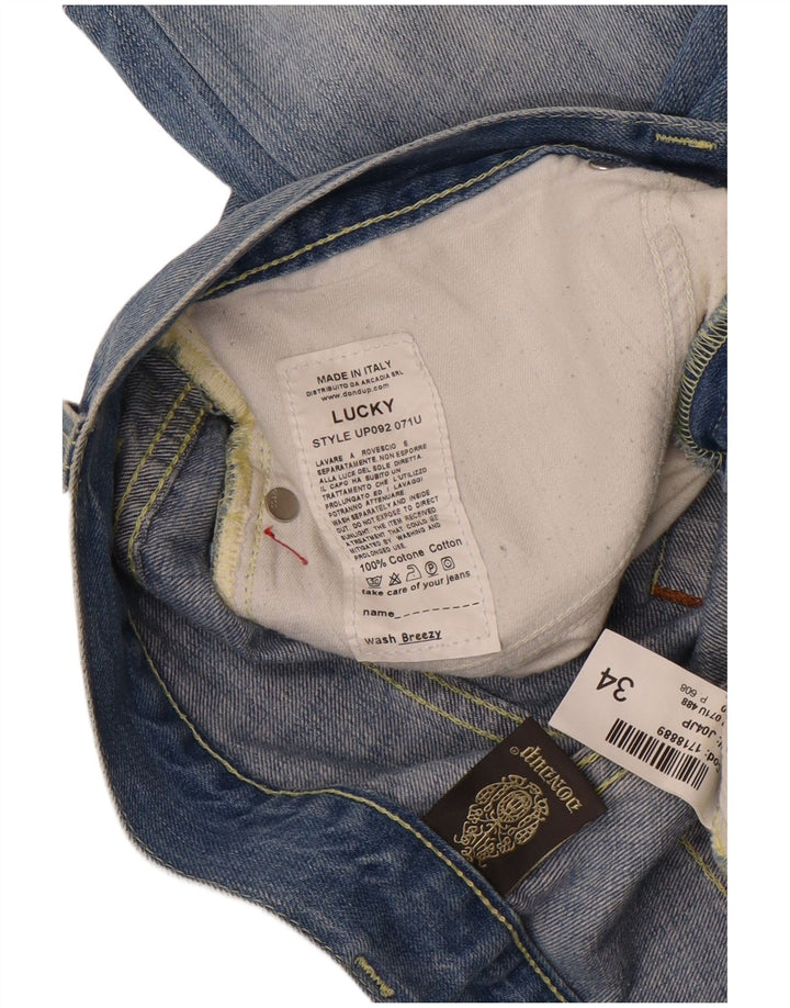 Dondup Mens Lucky Denim Shorts W34 Large Blue Cotton