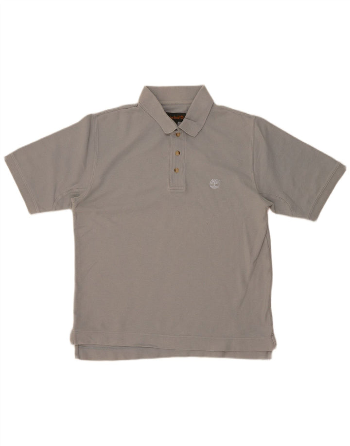 Timberland Mens Polo Shirt Medium Grey Cotton