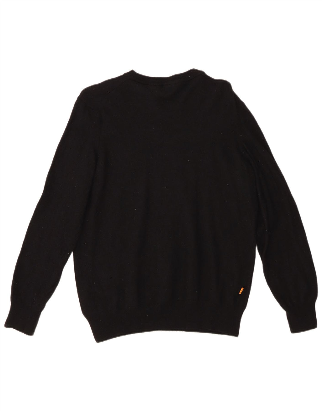 TIMBERLAND Womens Crew Neck Jumper Sweater UK 16 Large Black Wool