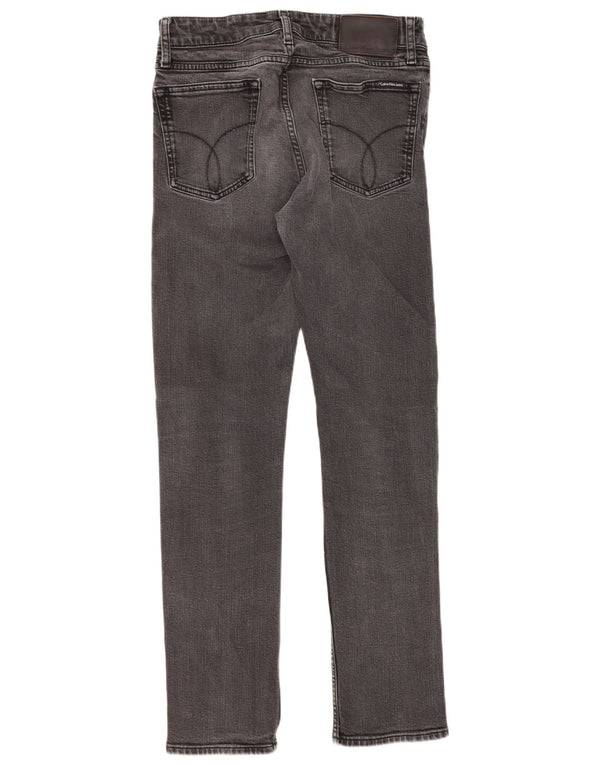 Calvin Klein Womens Slim Fit Slim Jeans  W28 L30 Grey Cotton