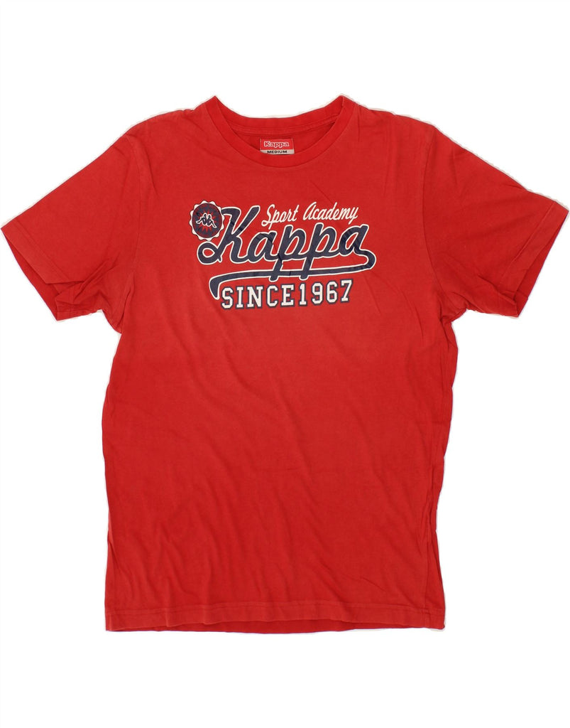 KAPPA Mens Graphic T-Shirt Top Medium Red Vintage Kappa and Second-Hand Kappa from Messina Hembry 