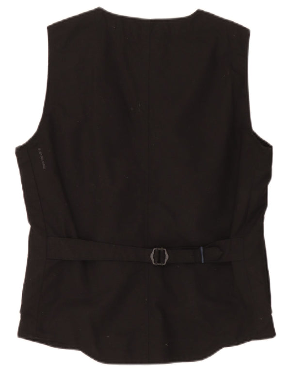 G-Star Mens Waistcoat Medium Black Cotton