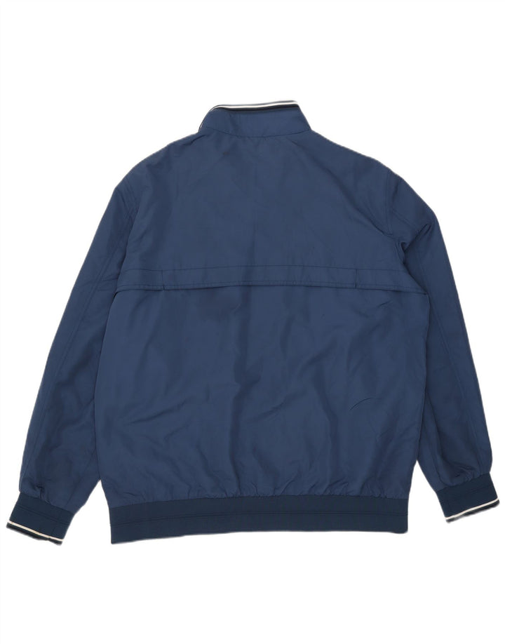 Marks & Spencer Mens Bomber Jacket UK 42 XL Blue Polyester