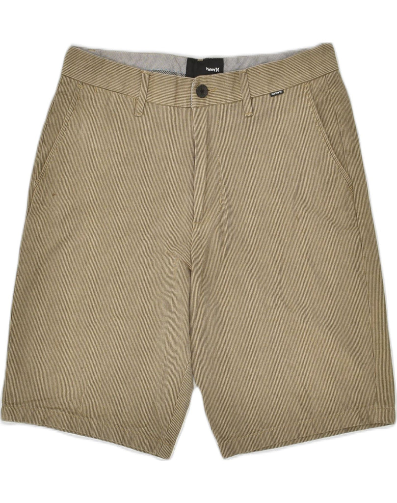 HURLEY Mens Chino Shorts W30 Medium  Brown Cotton | Vintage Hurley | Thrift | Second-Hand Hurley | Used Clothing | Messina Hembry 