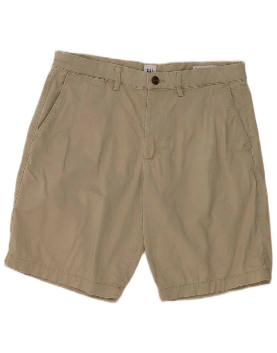 Gap Mens Chino Shorts W32 Medium Khaki Cotton