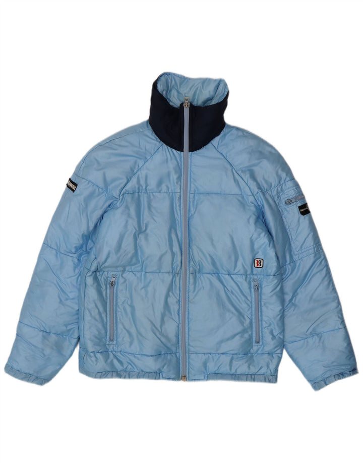 Vintage Mens Padded Jacket UK 38 Medium Blue