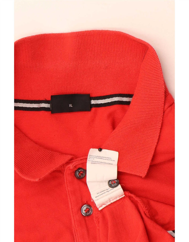 Hugo Boss Mens Polo Shirt XL Red Cotton