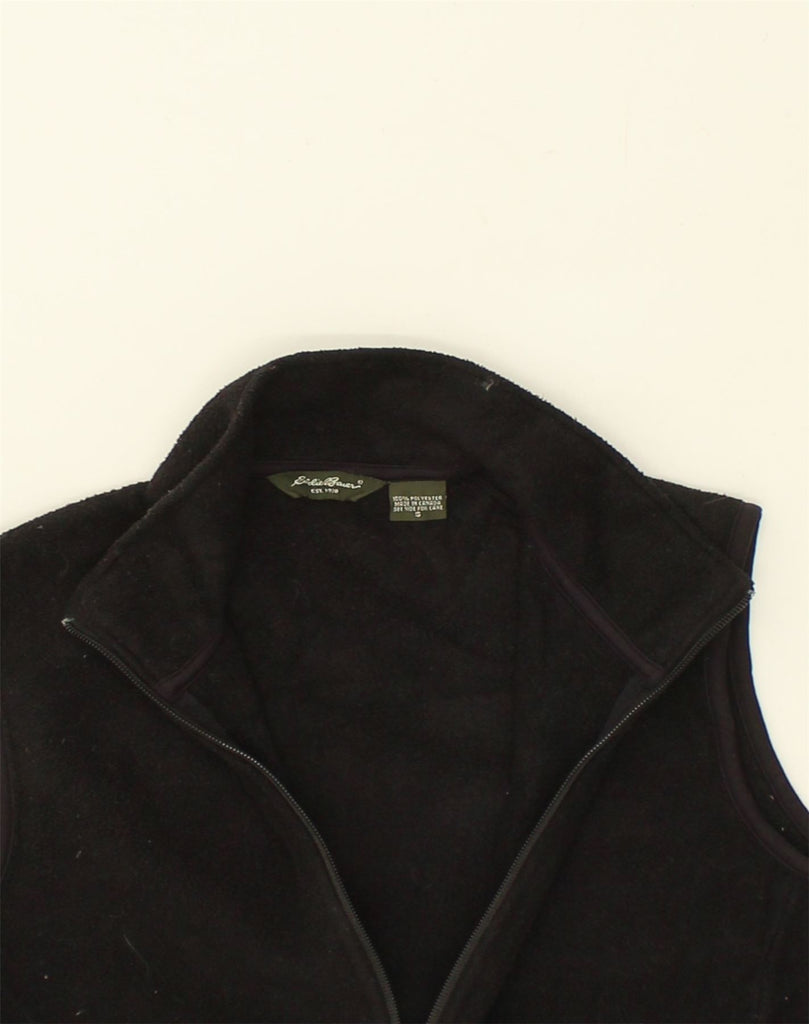 EDDIE BAUER Mens Fleece Gilet UK 36 Small Black Polyester | Vintage Eddie Bauer | Thrift | Second-Hand Eddie Bauer | Used Clothing | Messina Hembry 