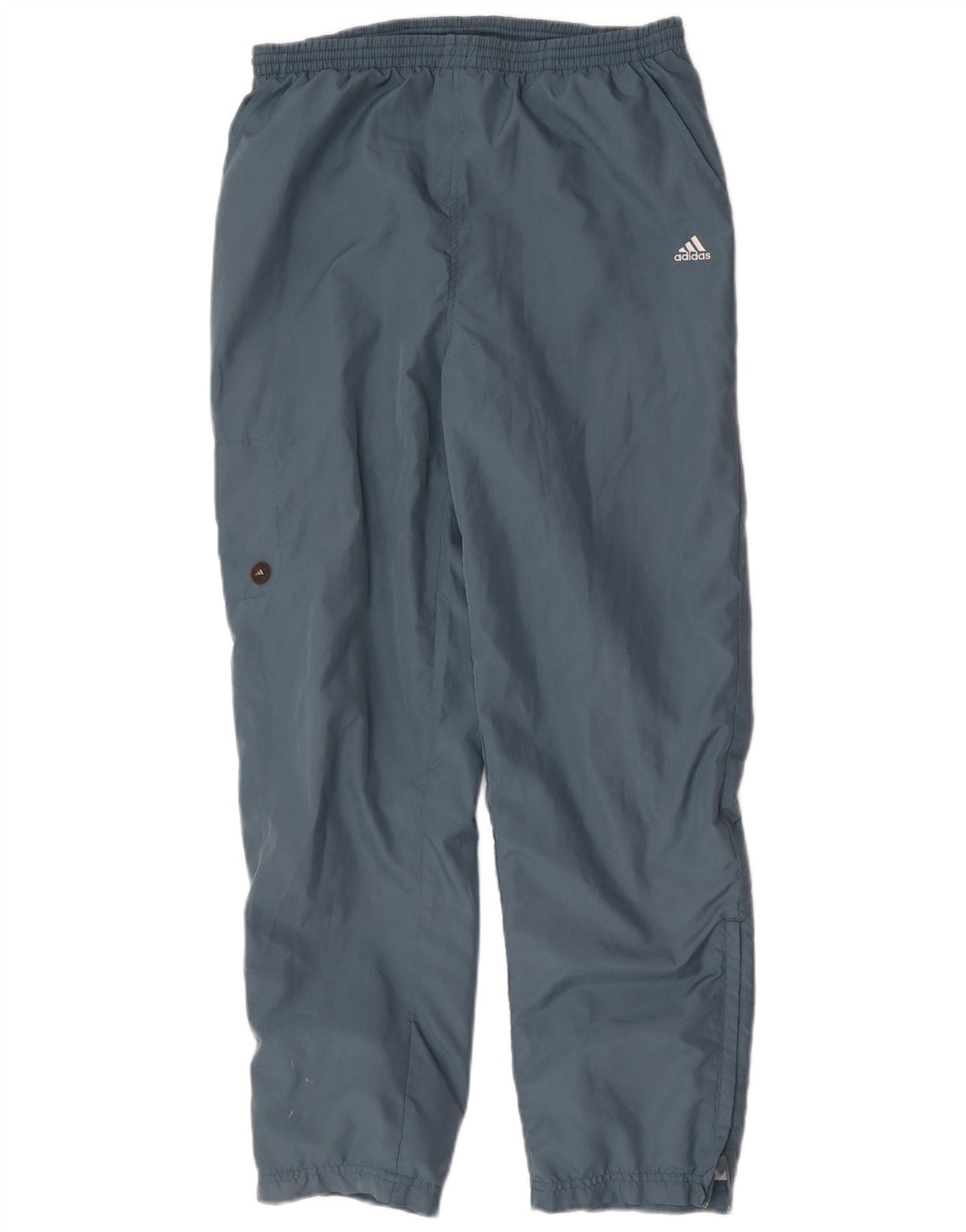 Adidas Womens Tracksuit Trousers Joggers UK 12 Medium  Blue Polyester