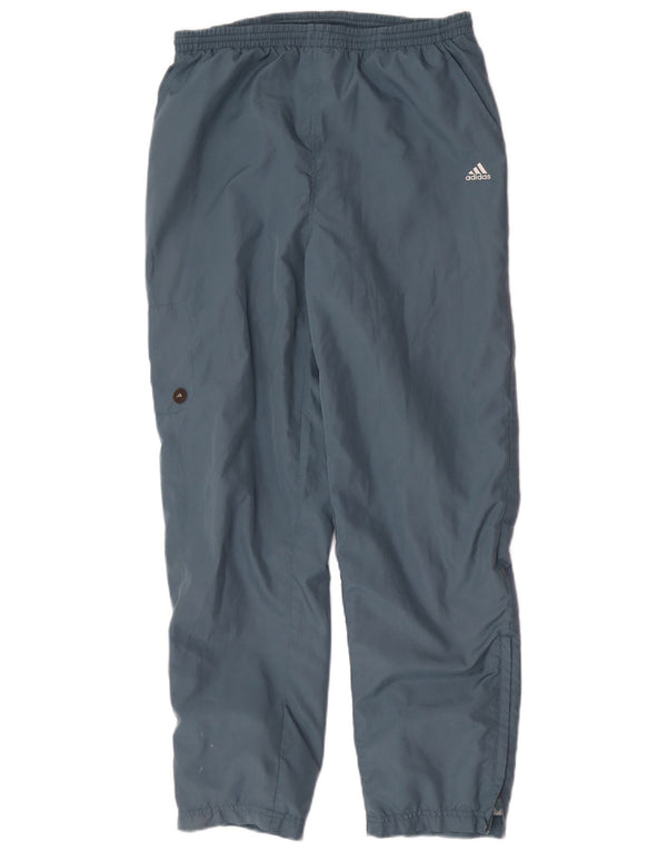 Adidas Womens Tracksuit Trousers Joggers UK 12 Medium  Blue Polyester