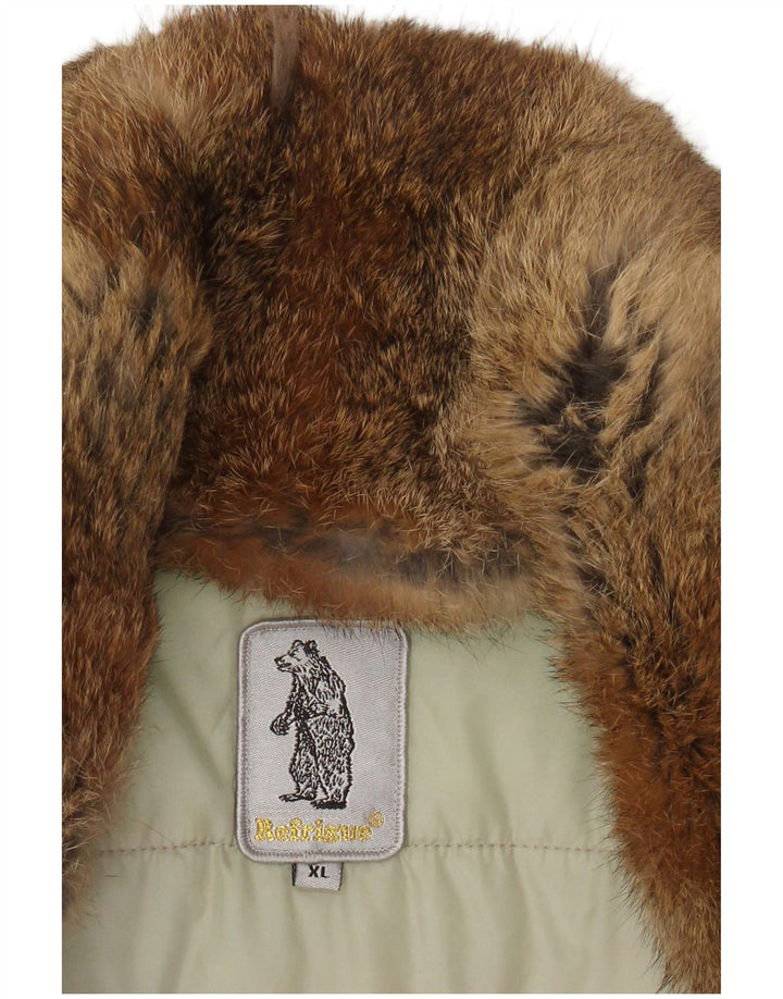 REFRIGUE Womens Windbreaker Coat UK 18 XL Beige Polyester