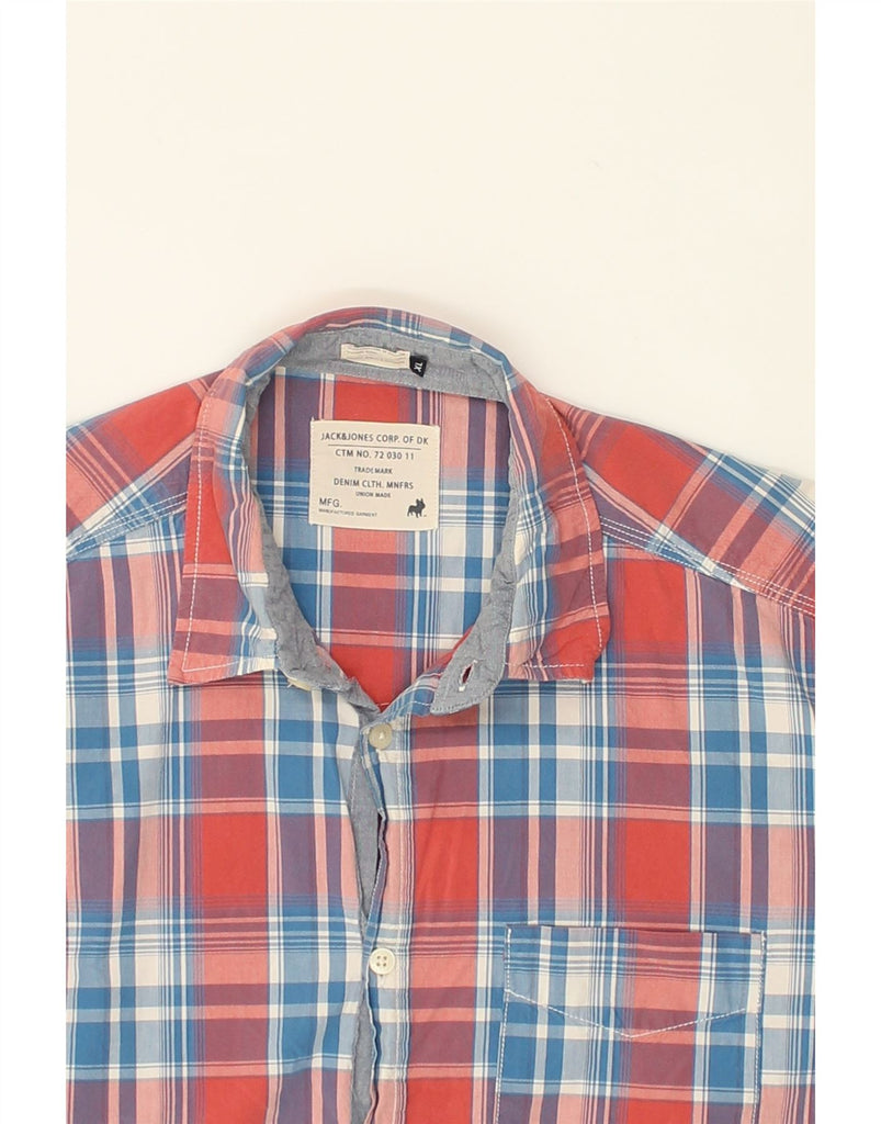 JACK & JONES Mens Shirt XL Red Check Cotton | Vintage Jack & Jones | Thrift | Second-Hand Jack & Jones | Used Clothing | Messina Hembry 