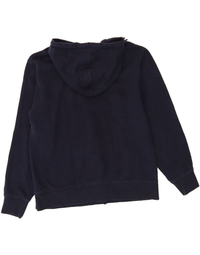 REEBOK Mens Graphic Hoodie Jumper Medium Navy Blue Cotton Vintage Reebok and Second-Hand Reebok from Messina Hembry 