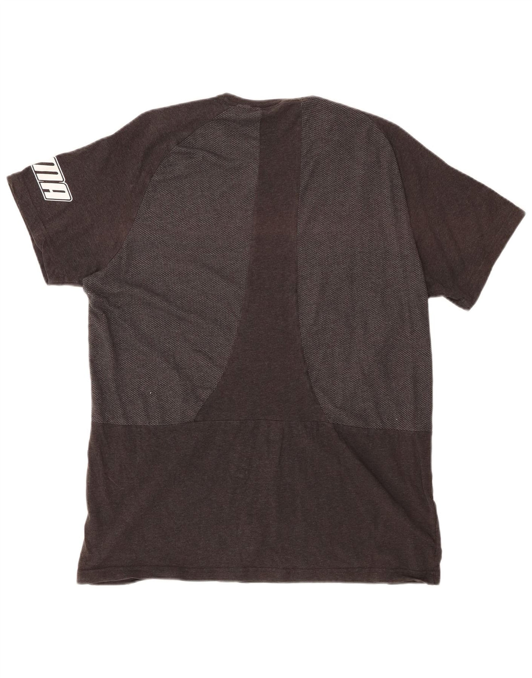 PUMA Mens Graphic T-Shirt Top 2XL Grey Colourblock