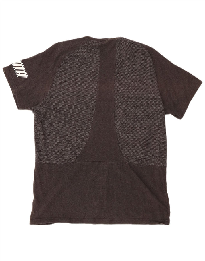 PUMA Mens Graphic T-Shirt Top 2XL Grey Colourblock