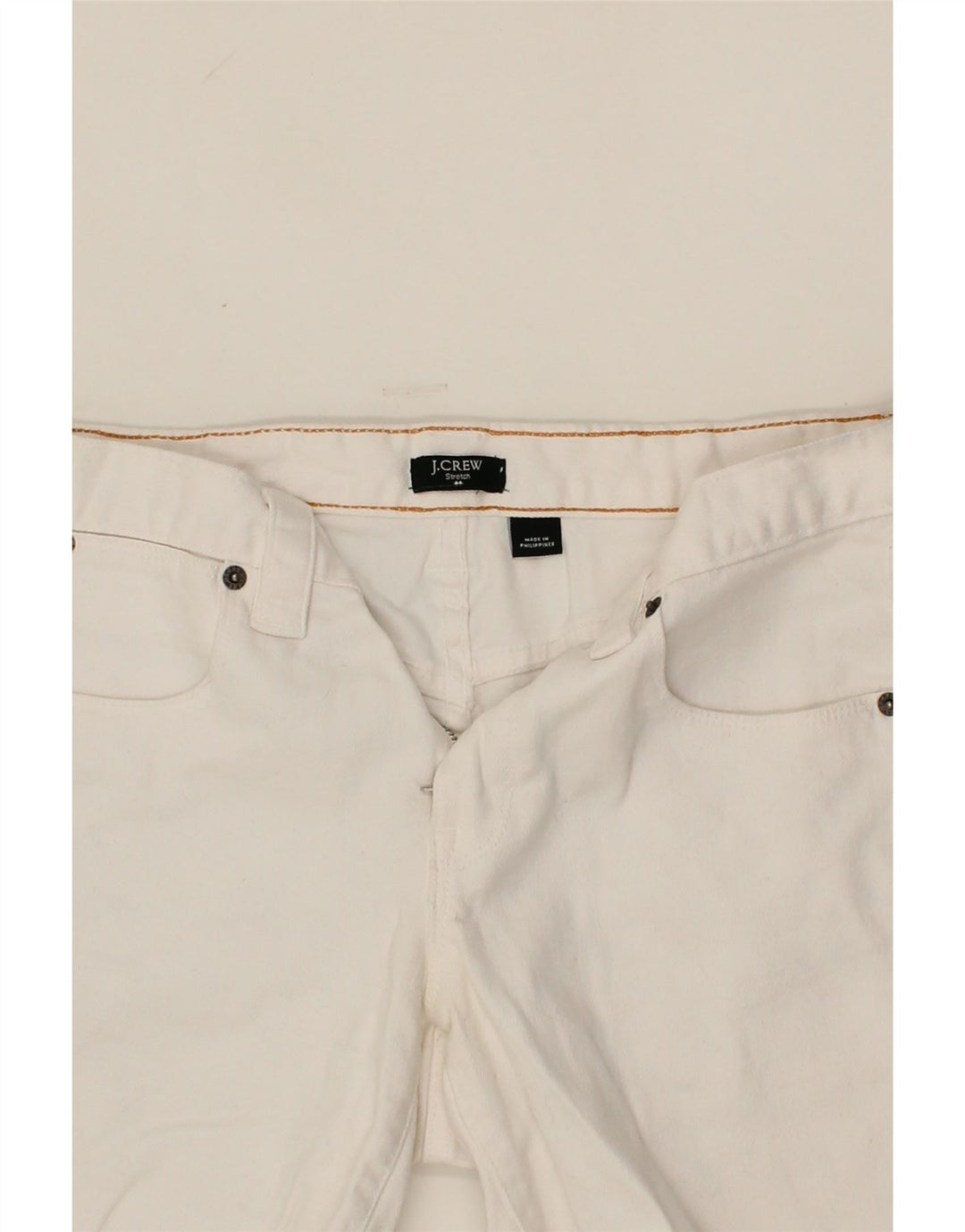 J. CREW Womens Denim Shorts W30 Medium  White Cotton Vintage J. Crew and Second-Hand J. Crew from Messina Hembry 