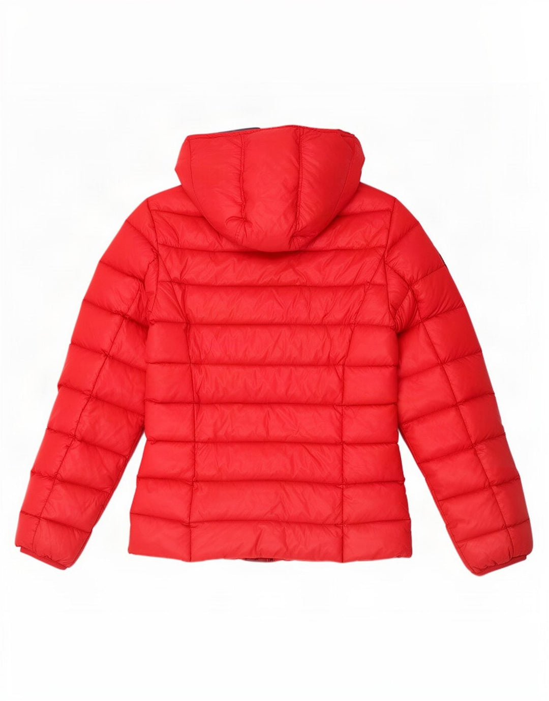 Playlife Womens Hooded Padded Jacket UK 10 Small Red Polyamide