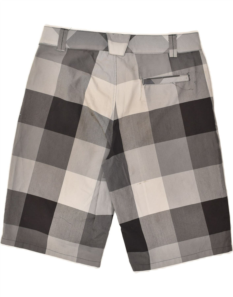 UNDER ARMOUR Boys Chino Shorts 13-14 Years XL W30 Black Check Polyester | Vintage Under Armour | Thrift | Second-Hand Under Armour | Used Clothing | Messina Hembry 