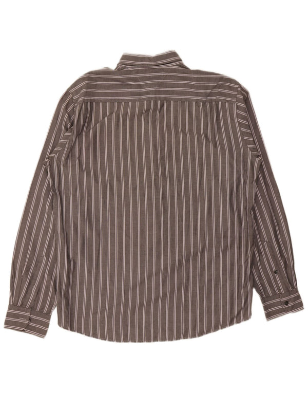 Tommy Hilfiger Mens Vintage Fit Shirt Large Grey Striped
