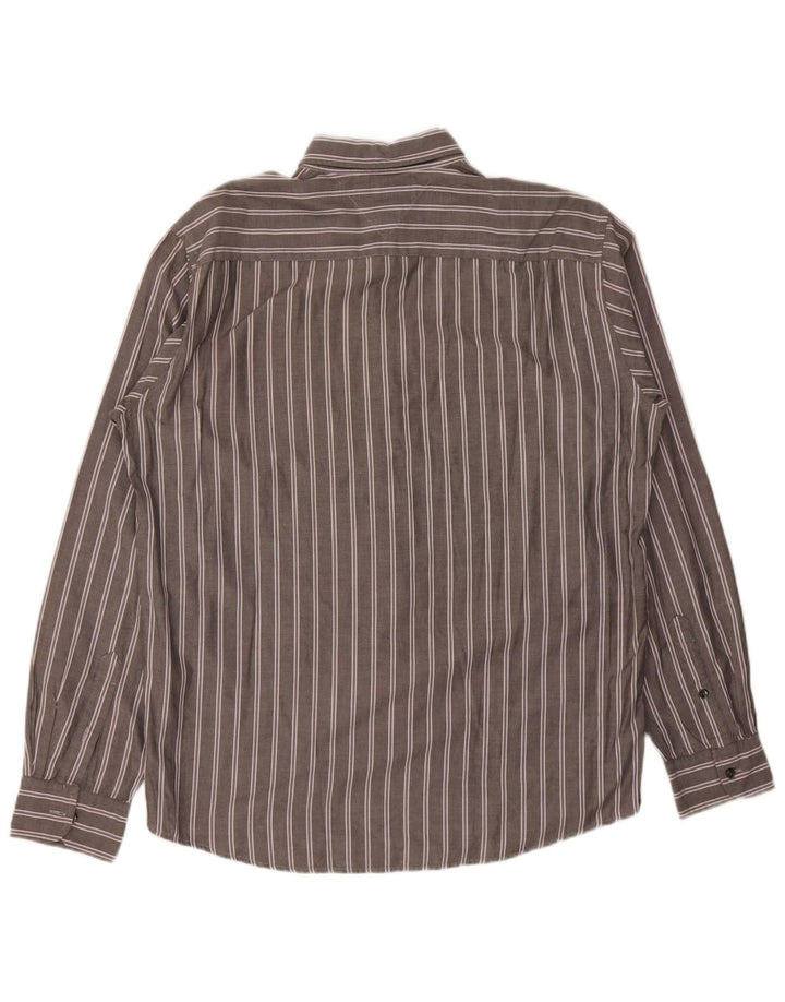 Tommy Hilfiger Mens Vintage Fit Shirt Large Grey Striped