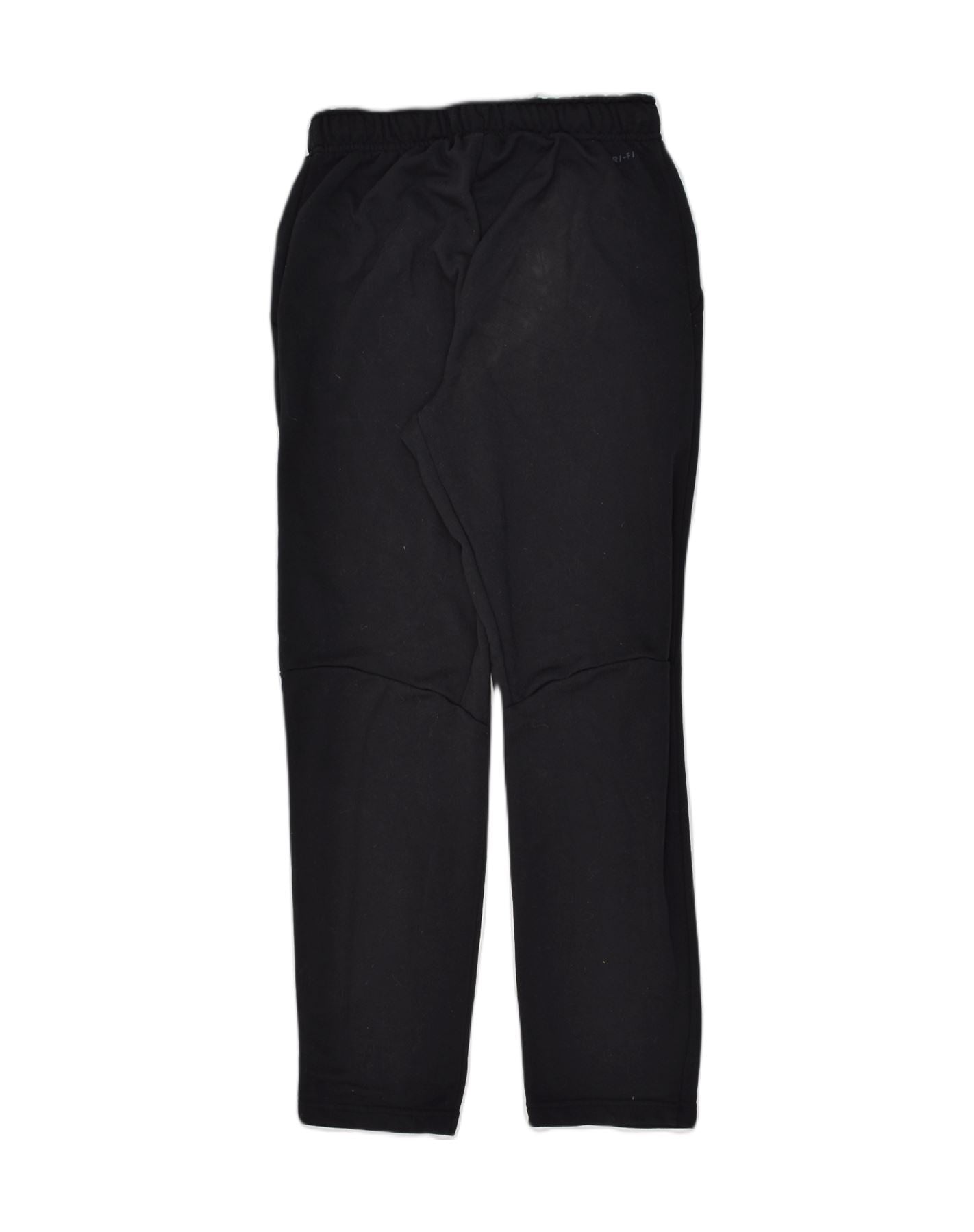 NIKE Womens Dri Fit Tracksuit Trousers UK 10 Small Black Polyester