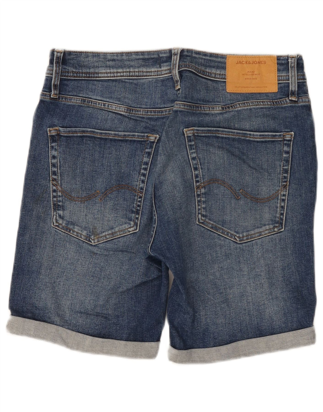 JACK & JONES Mens Denim Shorts Small W29  Blue Cotton