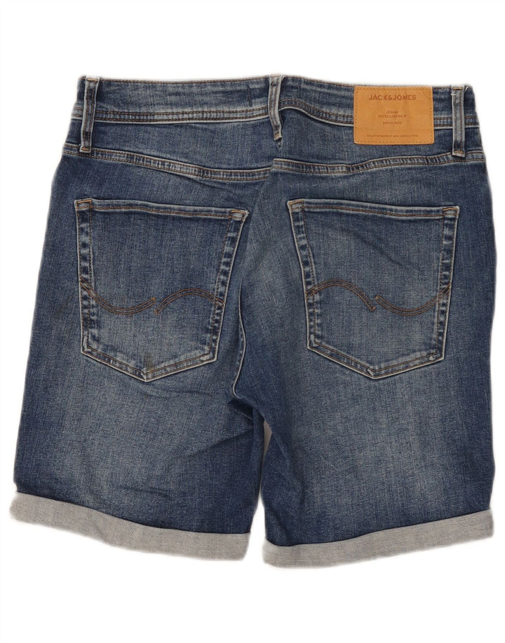 JACK & JONES Mens Denim Shorts Small W29  Blue Cotton