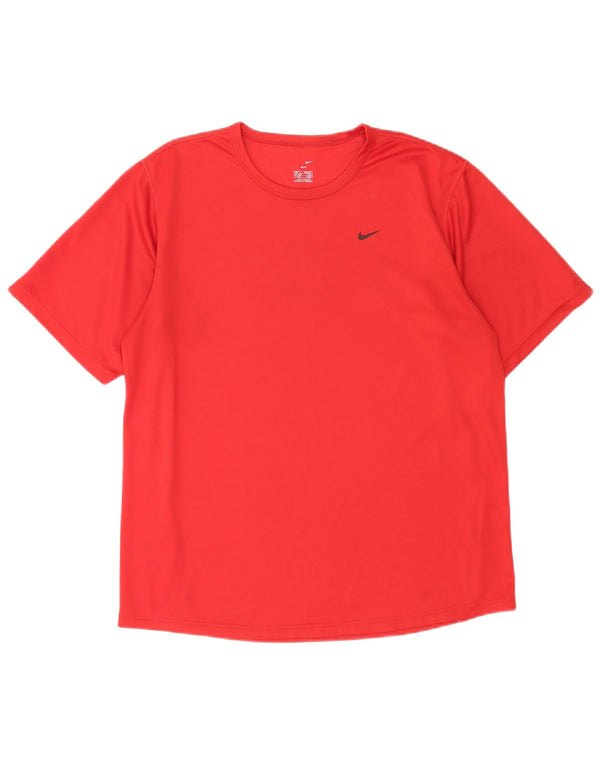 Nike Mens Dri Fit T-Shirt Top Large Red