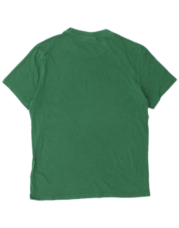 J.Lindeberg Mens T-Shirt Top Medium Green Cotton